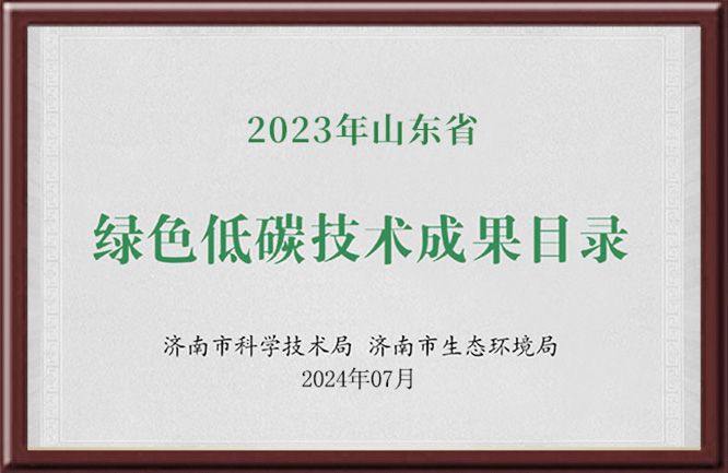 山东省绿色低碳技术成果